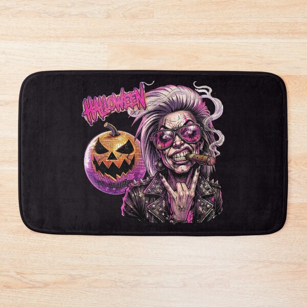 Item preview, Halloween Wicked Punk Horns Disco Pumpkin designed and sold by Voodoo Store Paranormal Collections.