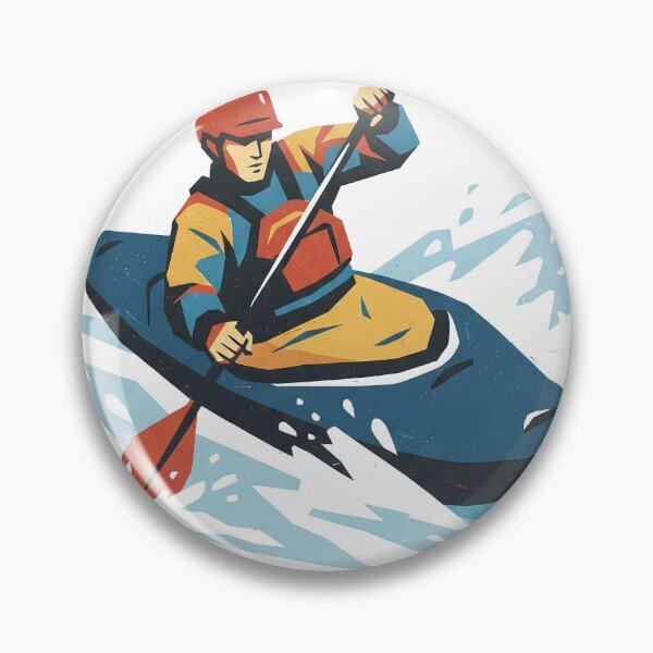 Item preview, Whitewater Kayaker Screenprint designed and sold by eduardoroa22.