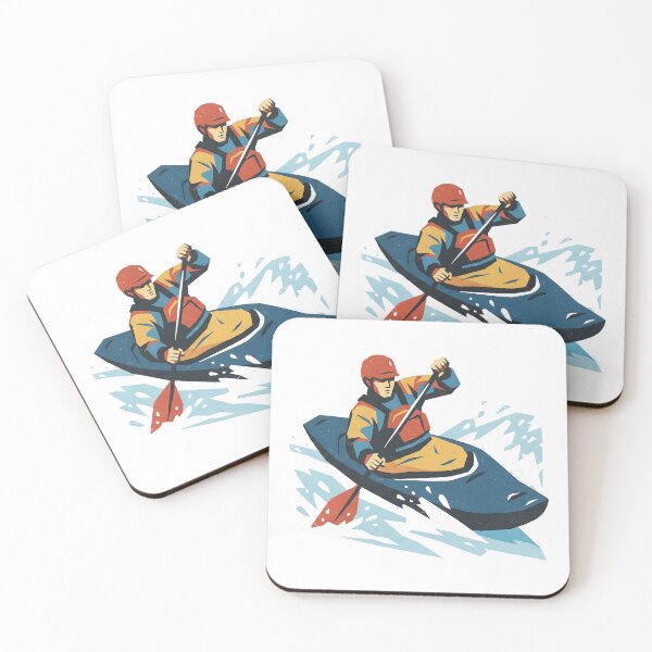 Item preview, Whitewater Kayaker Screenprint designed and sold by eduardoroa22.