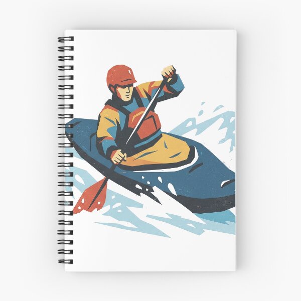 Item preview, Whitewater Kayaker Screenprint designed and sold by eduardoroa22.