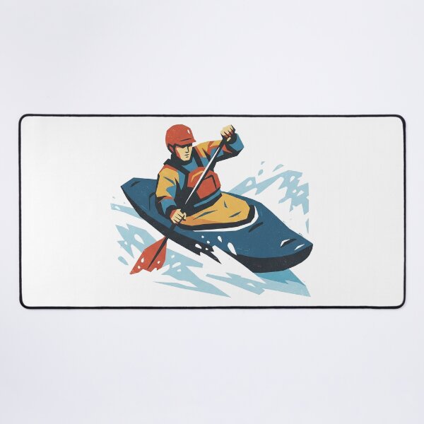 Item preview, Whitewater Kayaker Screenprint designed and sold by eduardoroa22.