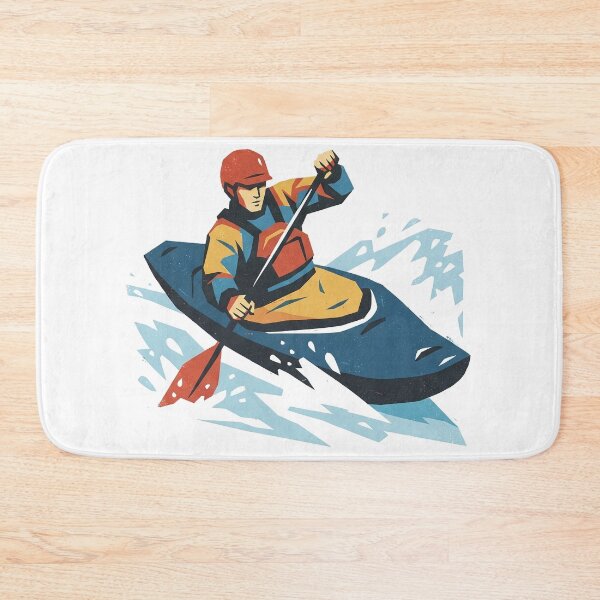 Item preview, Whitewater Kayaker Screenprint designed and sold by eduardoroa22.