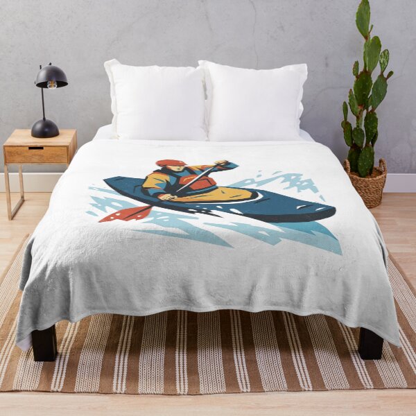 Item preview, Whitewater Kayaker Screenprint designed and sold by eduardoroa22.