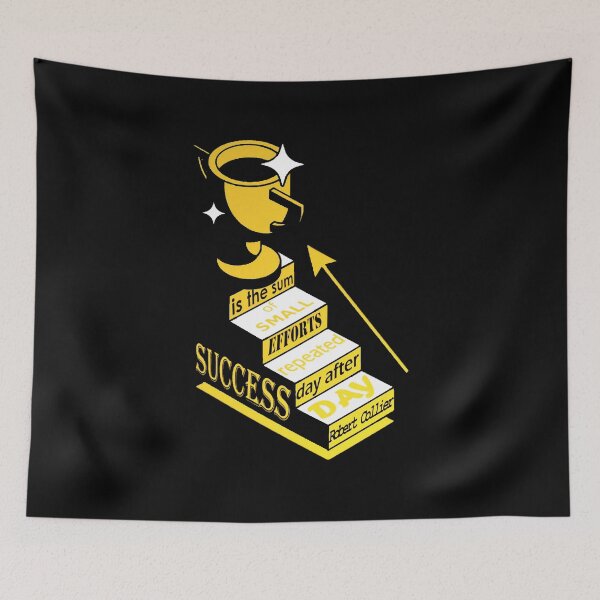 Item preview, Success Is The Sum Of Small Efforts Repeated Day After Day Robert Collier Quote Art designed and sold by Vibe-Vary.