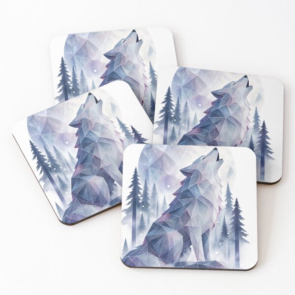 Item preview, Moon Wolf Geometric designed and sold by LongIslandDesgn.
