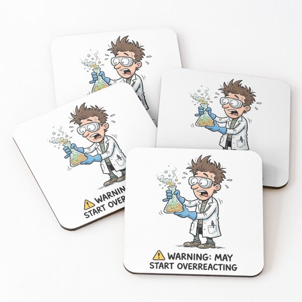 Item preview, Funny Chemistry Student Warning May Start Overreacting Science Pun designed and sold by Sekla-Studio.