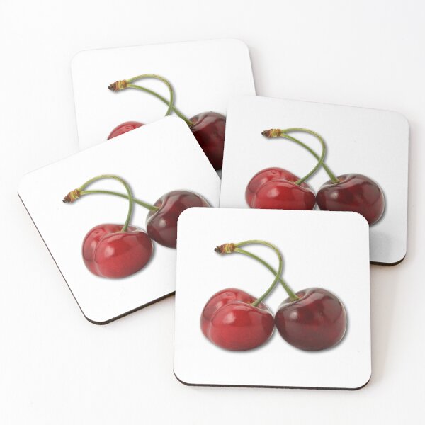 Item preview, Fresh red cherries glisten designed and sold by MiraCleAI.