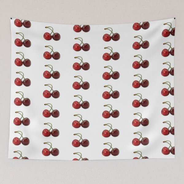Item preview, Fresh red cherries glisten designed and sold by MiraCleAI.
