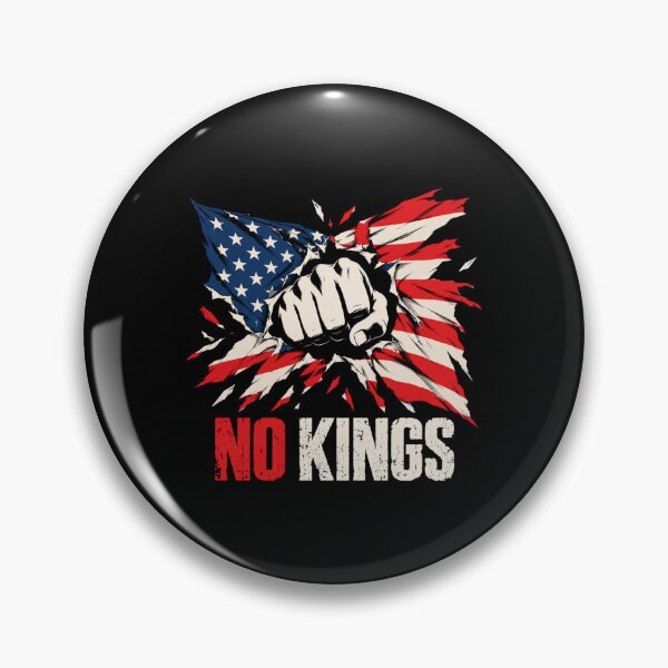 Item preview, No Kings American Flag Middle Finger Protest designed and sold by TEEJAMBOREE.