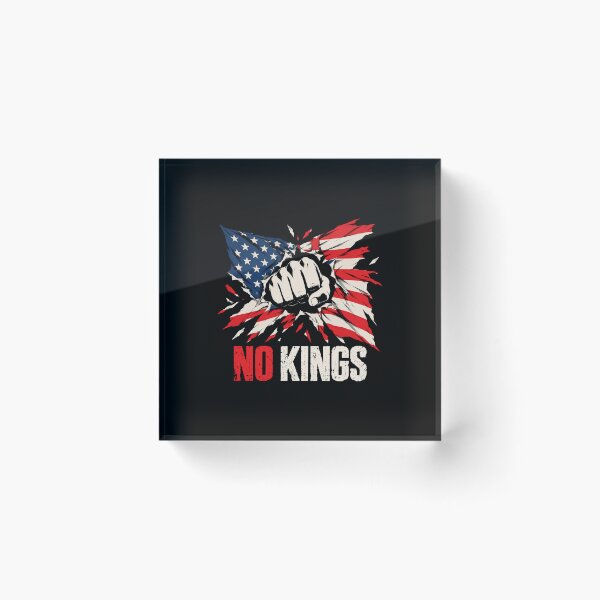 Item preview, No Kings American Flag Middle Finger Protest designed and sold by TEEJAMBOREE.