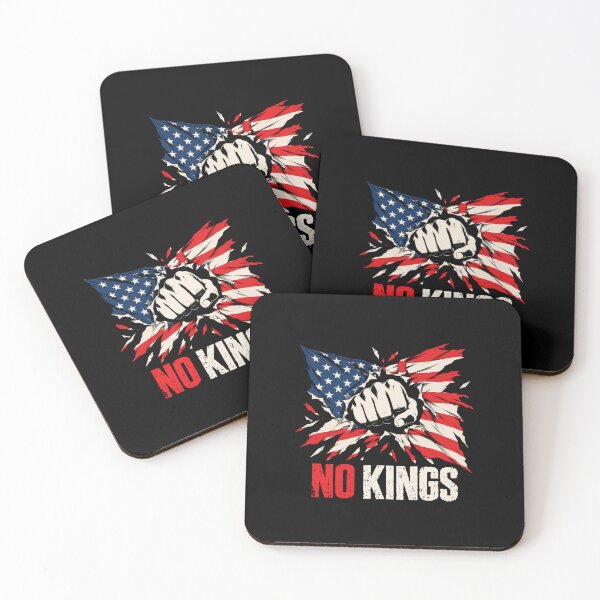Item preview, No Kings American Flag Middle Finger Protest designed and sold by TEEJAMBOREE.