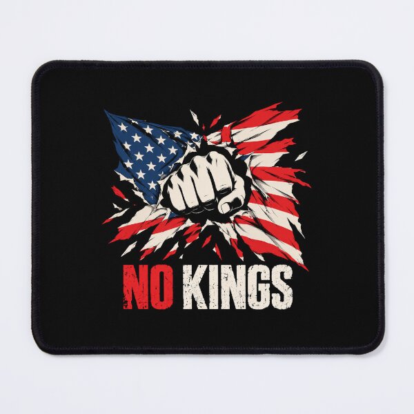 Item preview, No Kings American Flag Middle Finger Protest designed and sold by TEEJAMBOREE.