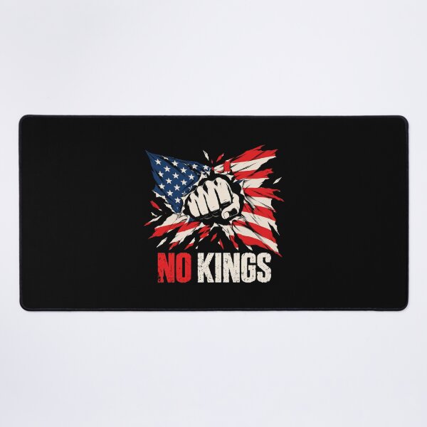 Item preview, No Kings American Flag Middle Finger Protest designed and sold by TEEJAMBOREE.