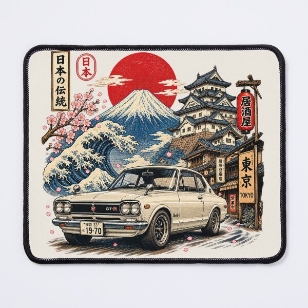 Item preview, Classic JDM Hakosuka GT-R Japan Vintage Ukiyo-e Art designed and sold by lungpleecha.