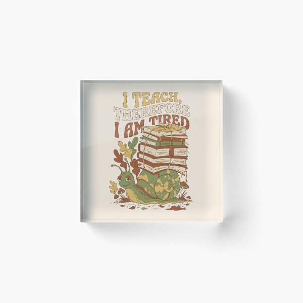 Item preview, Snail education, exhausted, retro groovy aesthetic school - Light Colors Edition designed and sold by Shyla Marsare.