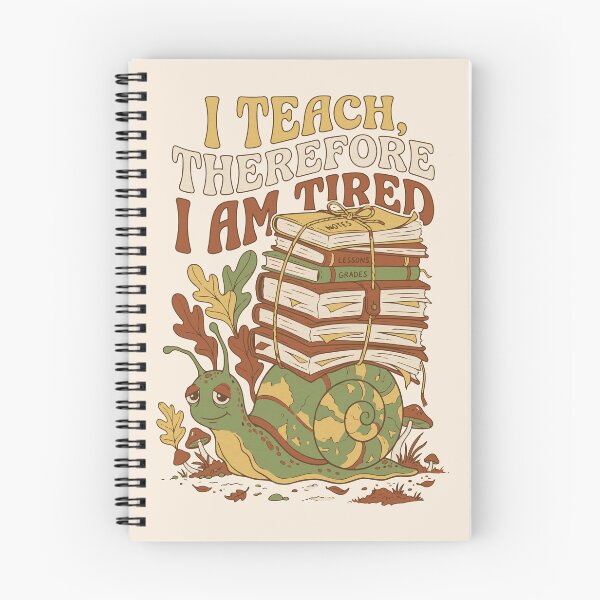 Item preview, Snail education, exhausted, retro groovy aesthetic school - Light Colors Edition designed and sold by Shyla Marsare.