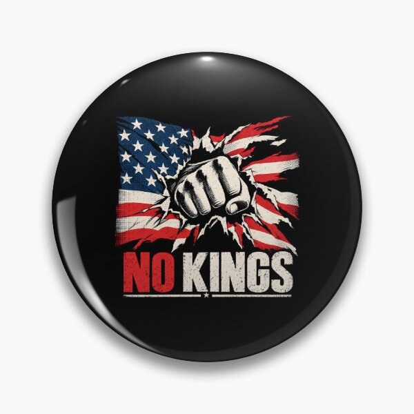 Item preview, No Kings American Flag Middle Finger Protest designed and sold by TEEJAMBOREE.