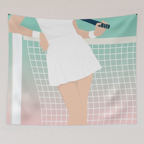 Item preview, Vintage Tennis Girl Vector Illustration designed and sold by DesigndN.