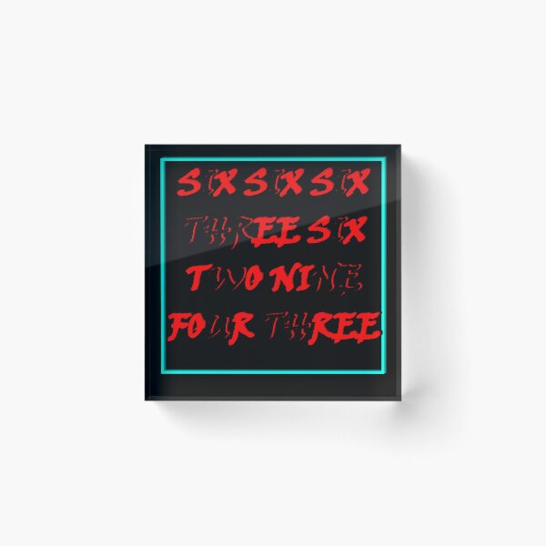 Item preview, Six Six Six Spelled Out Funny Phonetic English Meme designed and sold by Edwere.