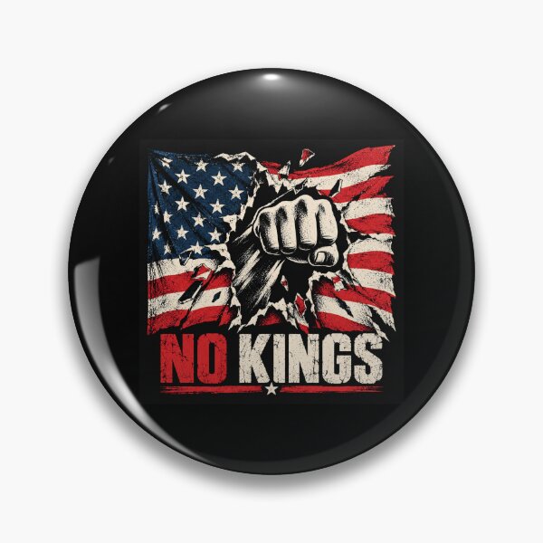 Item preview, No Kings American Flag Middle Finger Protest designed and sold by TEEJAMBOREE.