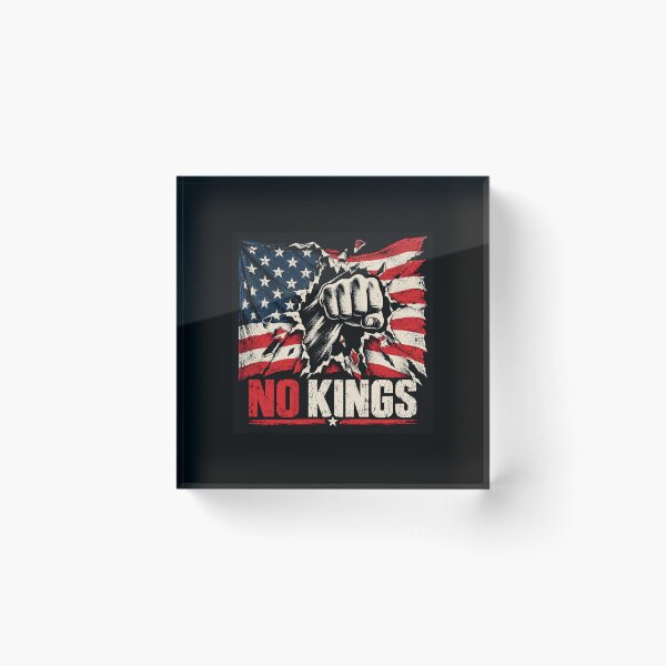 Item preview, No Kings American Flag Middle Finger Protest designed and sold by TEEJAMBOREE.