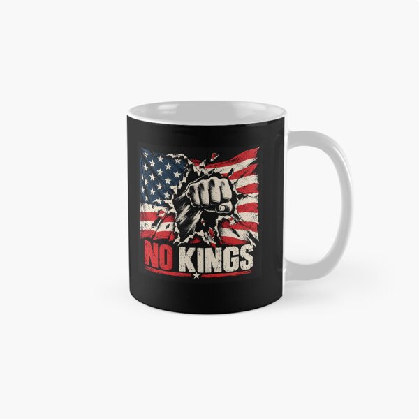 Item preview, No Kings American Flag Middle Finger Protest designed and sold by TEEJAMBOREE.