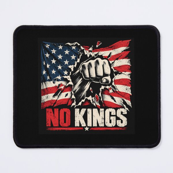 Item preview, No Kings American Flag Middle Finger Protest designed and sold by TEEJAMBOREE.