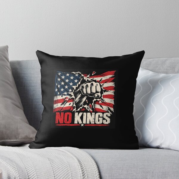 Item preview, No Kings American Flag Middle Finger Protest designed and sold by TEEJAMBOREE.