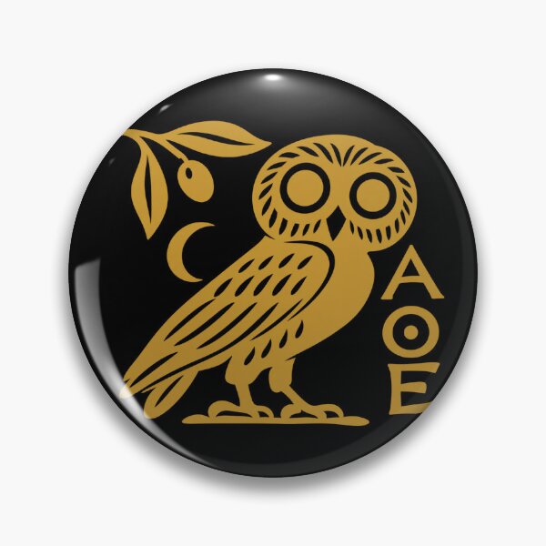 Item preview, Owl of Athena Athenian Coin Ancient Greek Symbol designed and sold by The Abstract Vision.