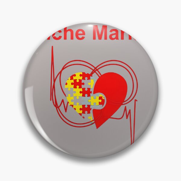 Item preview, Autism Heartbeat Puzzle Piece EKG Love-41 designed and sold by ChristianRinck.