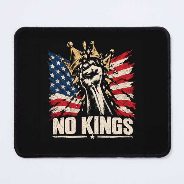 Item preview, No Kings American Flag Middle Finger Protest designed and sold by TEEJAMBOREE.