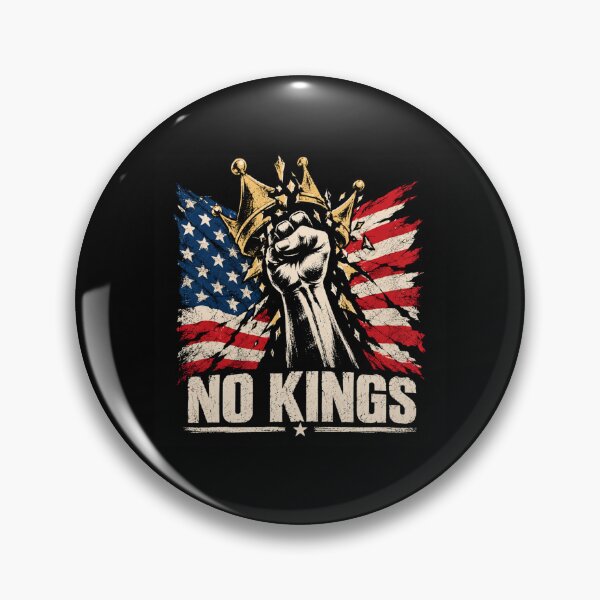 Item preview, No Kings American Flag Middle Finger Protest designed and sold by TEEJAMBOREE.