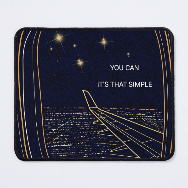 Item preview, You Can – Airplane Window Motivational Digital Art designed and sold by CanvasCharmHub.