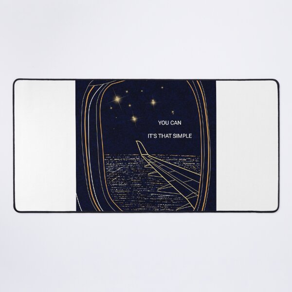 Item preview, You Can – Airplane Window Motivational Digital Art designed and sold by CanvasCharmHub.