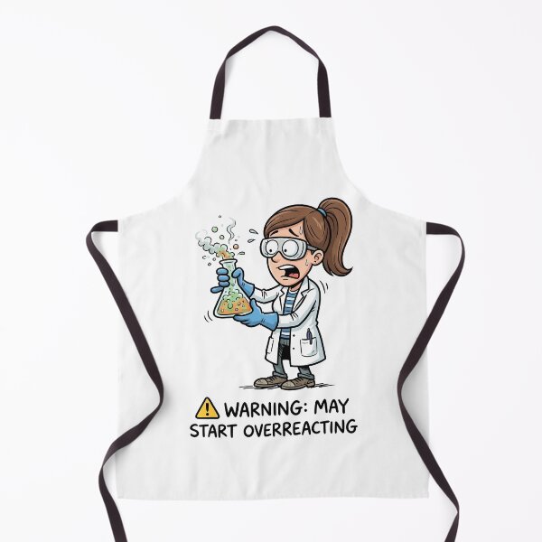 Item preview, Funny Chemistry Girl Warning May Start Overreacting Science Pun designed and sold by Sekla-Studio.