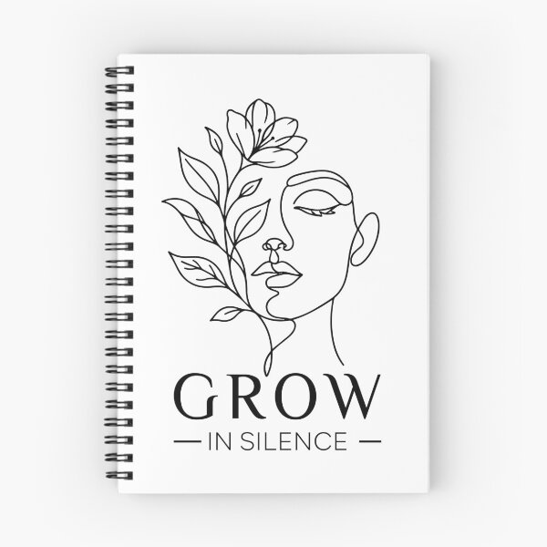 Item preview, ​Grow In Silence Aesthetic Line Art Woman Design designed and sold by Minem39.