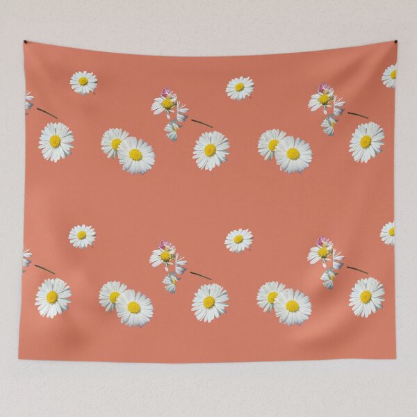 Item preview,  Minimalist Scattered Daisy Pattern Modern Botanical Art designed and sold by BalkanBloomArt.