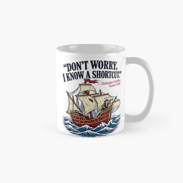 Item preview, Funny History Shortcut T Shirt Columbus 1492 designed and sold by ShirtGetsReal.