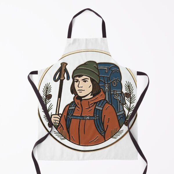 Item preview, Backpacker Medallion With Trekking Pole designed and sold by eduardoroa22.