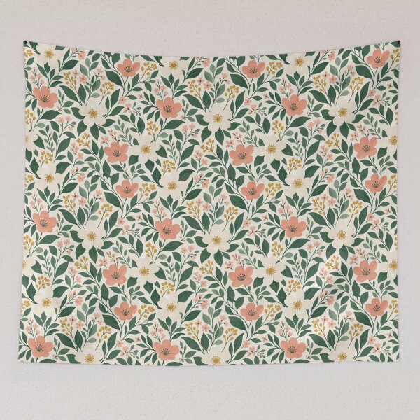 Item preview, Botanical Floral Pattern designed and sold by fivestarprints.