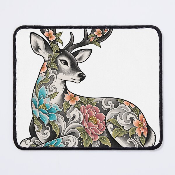 Item preview, Deer decorated with flowers and ornaments designed and sold by LongIslandDesgn.