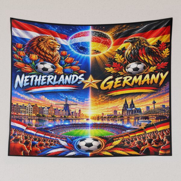 Item preview, 2 in 1 Netherlands Germany art /Berlin to Amsterdam travel art  designed and sold by Nexus Space.