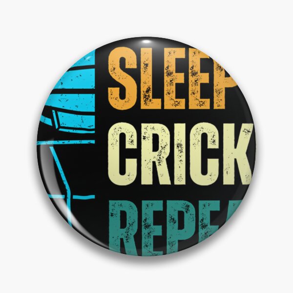 Item preview, Eat Sleep Cricket Repeat Cricket Player Youth Men Boys Kids designed and sold by TabethaWedlock.