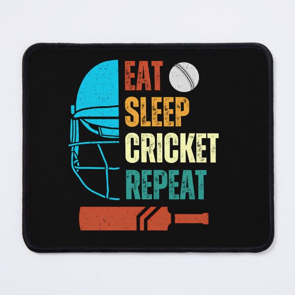 Item preview, Eat Sleep Cricket Repeat Cricket Player Youth Men Boys Kids designed and sold by TabethaWedlock.