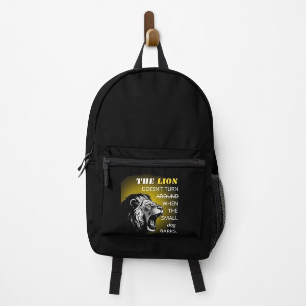 Item preview, The Lion Doesn't Turn Around When The Small Dog Barks Motivational Art designed and sold by Vibe-Vary.