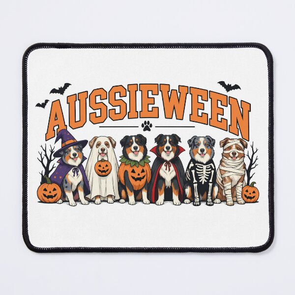 Item preview, Aussieween Funny Australian Shepherd Aussie Halloween designed and sold by andre-hollow.