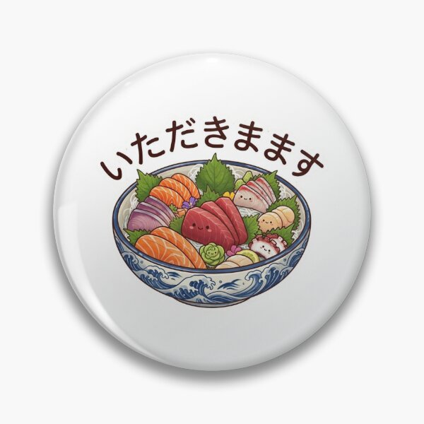 Item preview, Japanese food bowl of sashimi designed and sold by Rhu Creations.