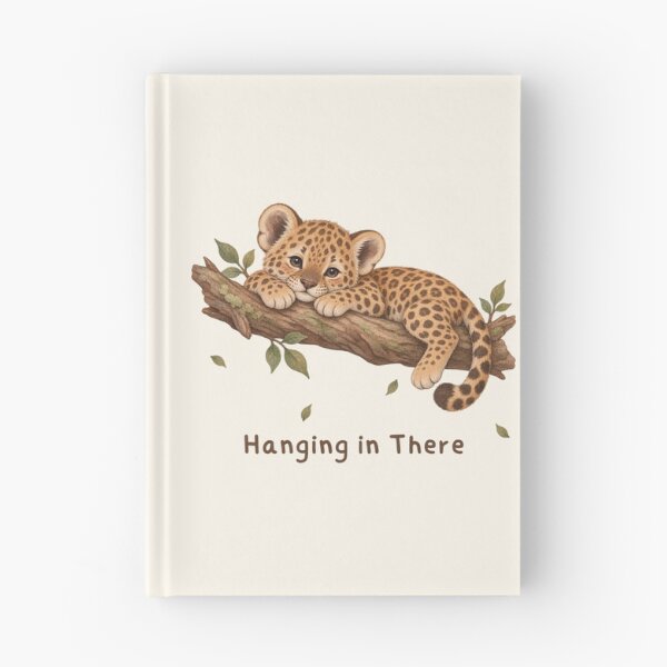 Item preview, Hanging in There Leopard Cub Safari designed and sold by mycute-stickers.