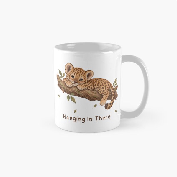 Item preview, Hanging in There Leopard Cub Safari designed and sold by mycute-stickers.