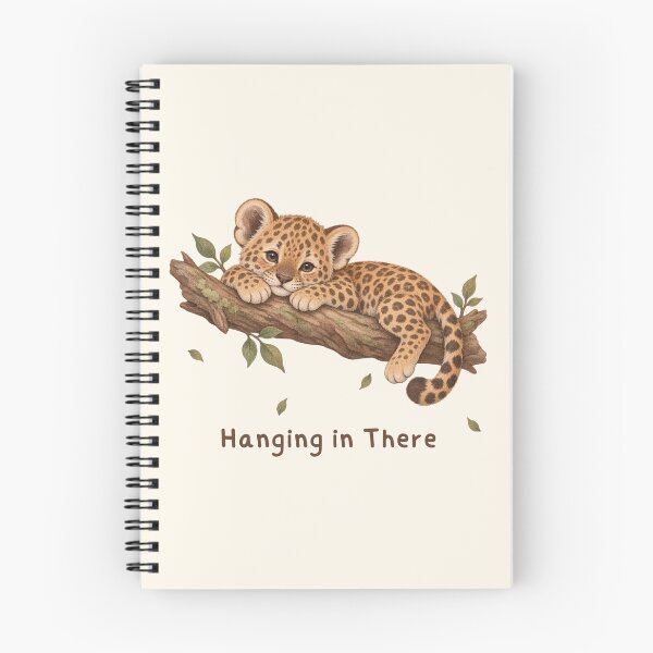 Item preview, Hanging in There Leopard Cub Safari designed and sold by mycute-stickers.